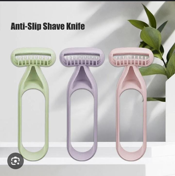 Ergonomic Anti-Slip Mini Shave Knife for Sensitive Areas | Portable & Gentle Shaver