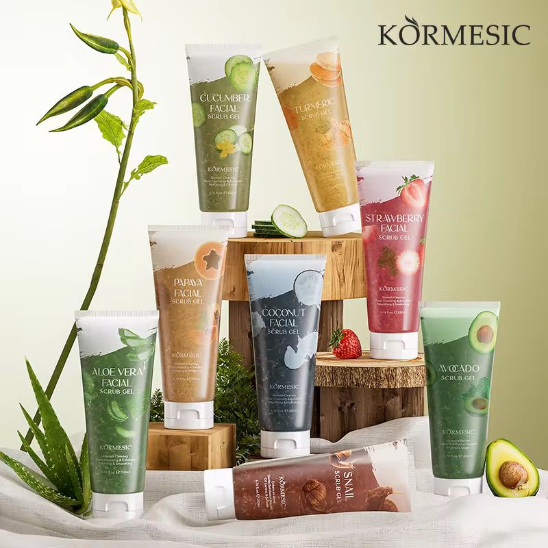 KORMESIC Refreshing Facial Scrub Gels - Deep Cleanse & Radiant Skin