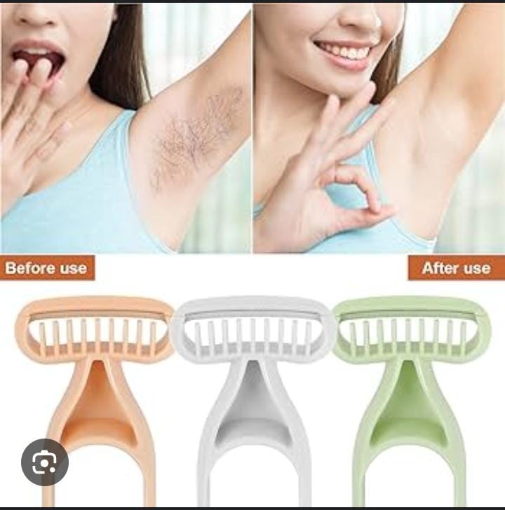 Ergonomic Anti-Slip Mini Shave Knife for Sensitive Areas | Portable & Gentle Shaver