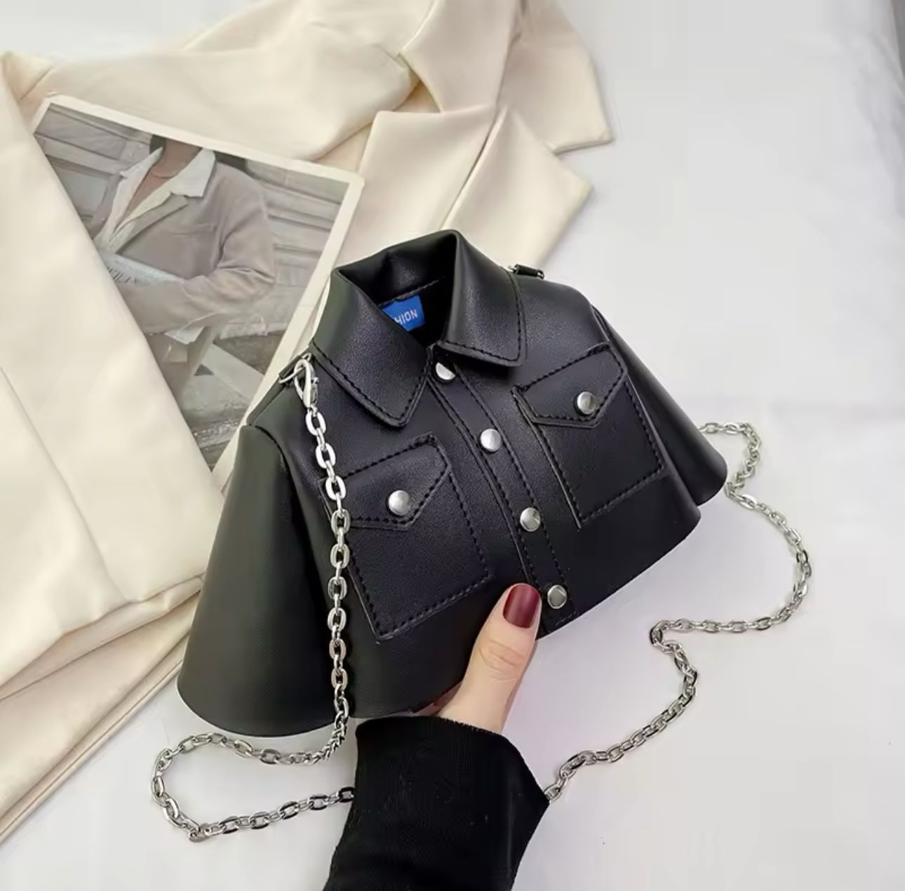 The Viral Jacket Bag: Unique Mini Crossbody Chain Bag
