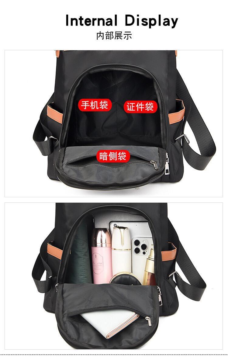 Stylish Black & Tan Convertible Backpack - Everyday Chic