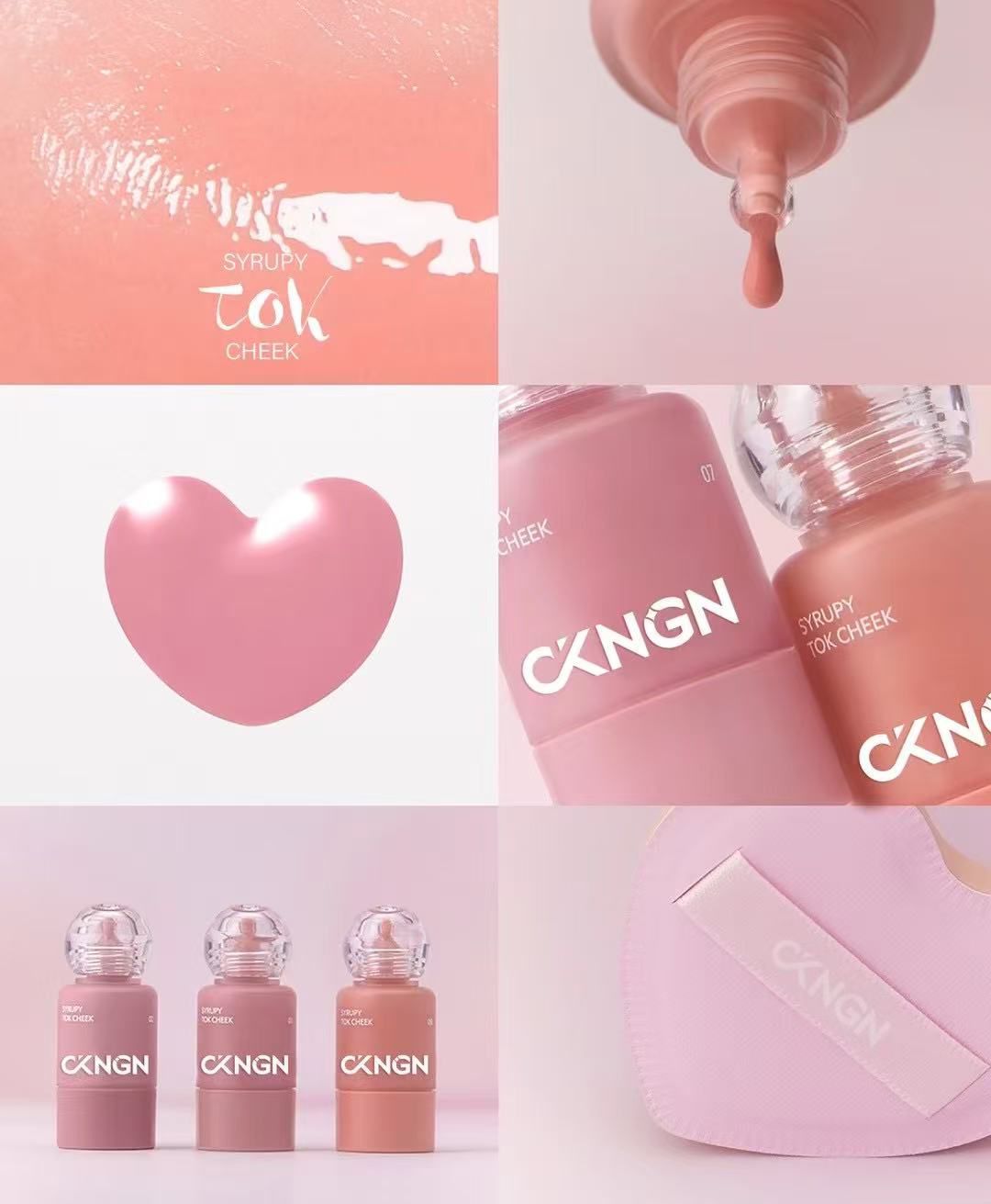 CKNGN Syrupy Tok Liquid Cheek Blush | Heart-Melting Dewy Finish
